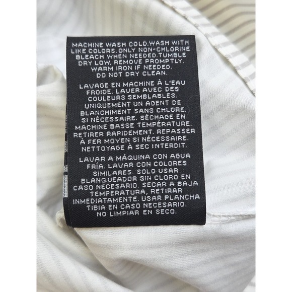 2 LAUREN Ralph Lauren Oxford Stripe Gray Cottage White Farmhouse King Pillowcase - Picture 5 of 9